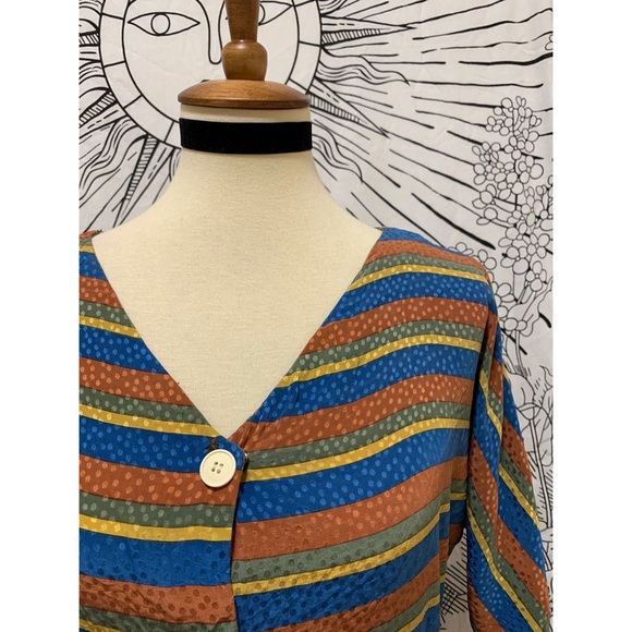 🌈 SOLD Amazing Vintage stripes dress - Picture 3 of 11